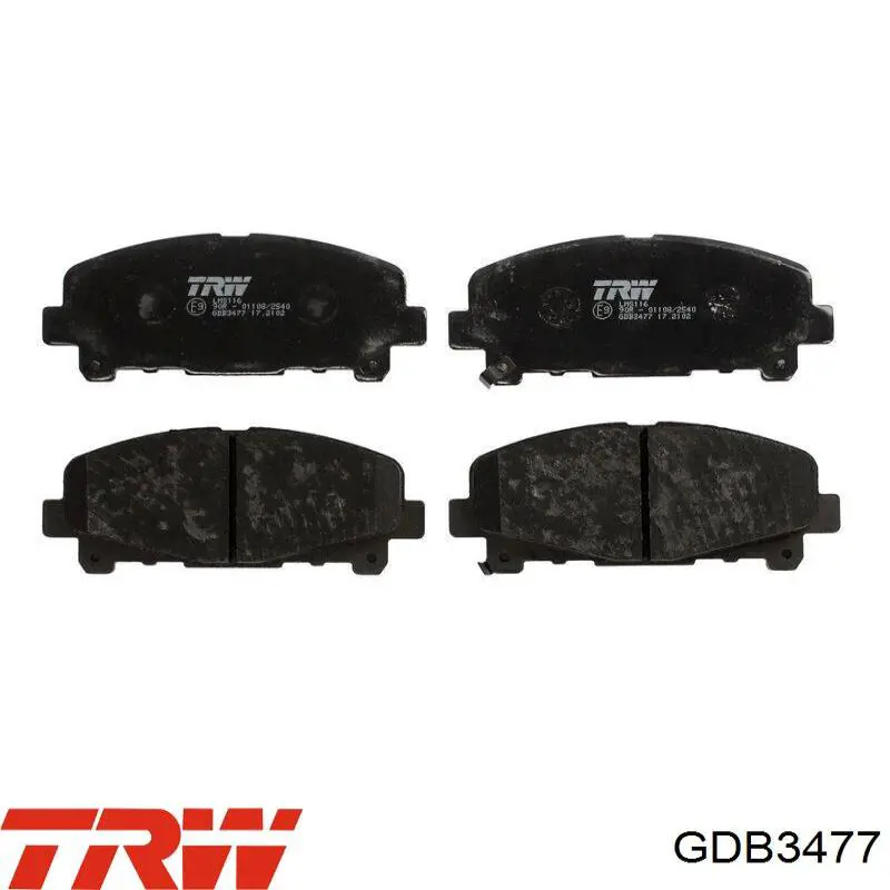 Купить GDB3477 TRW Колодки тормозные