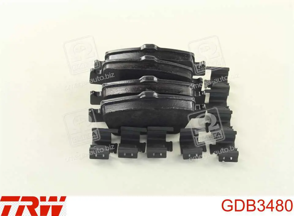 GDB3480 TRW задние тормозные колодки
