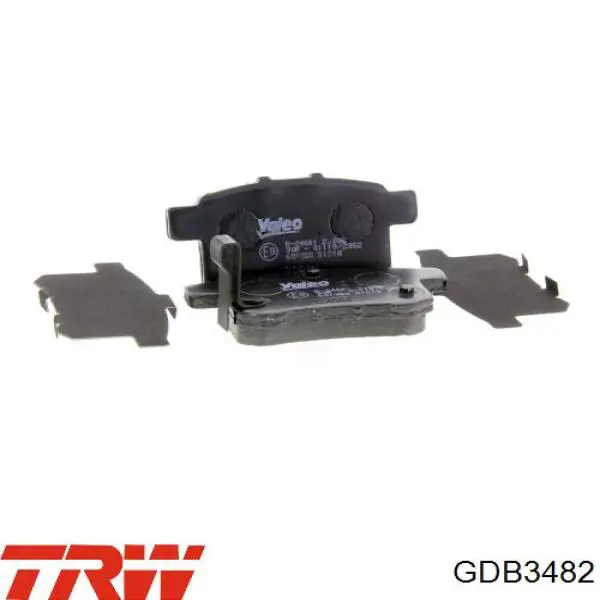 GDB3482 TRW Колодки тормозные дисковые комплект