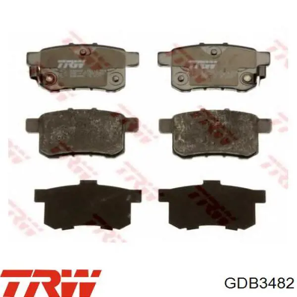 Купить GDB3482 TRW Колодки тормозные задние, дисковые
