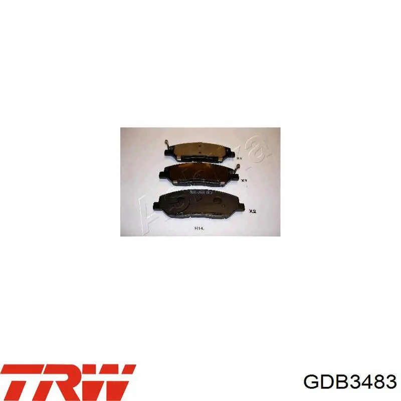 GDB3483 TRW Колодки передние