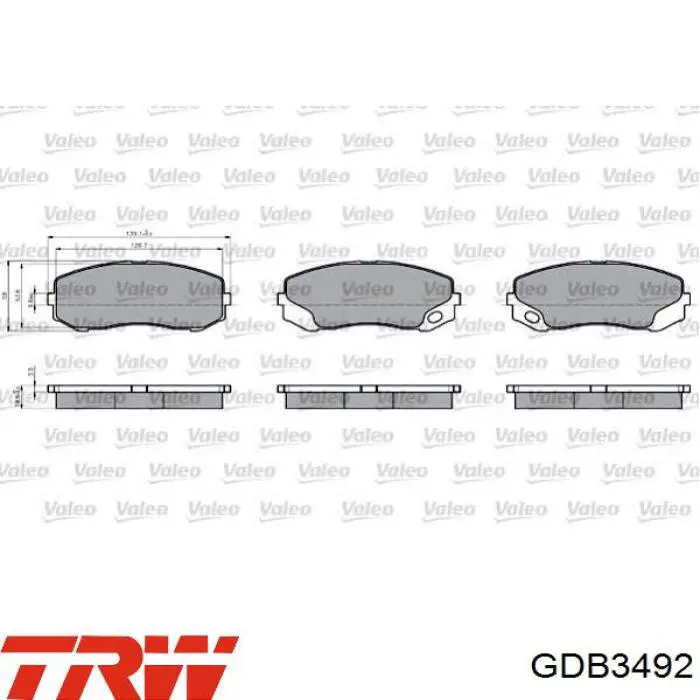 Тормозные колодки TRW GDB3492