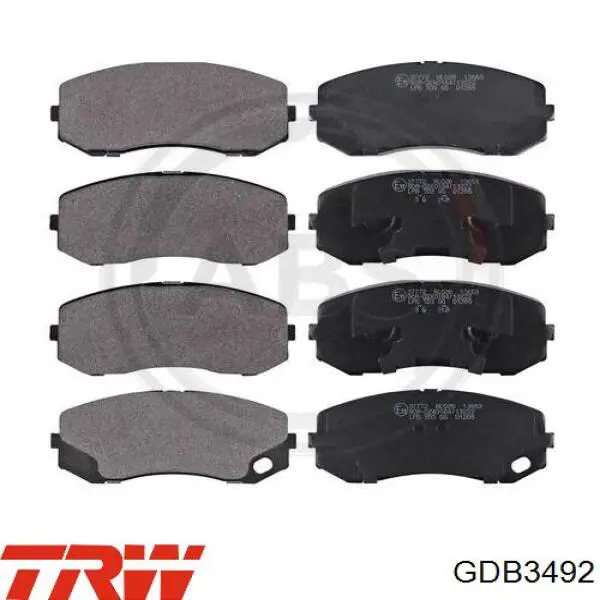 Передние тормозные колодки GDB3492 TRW