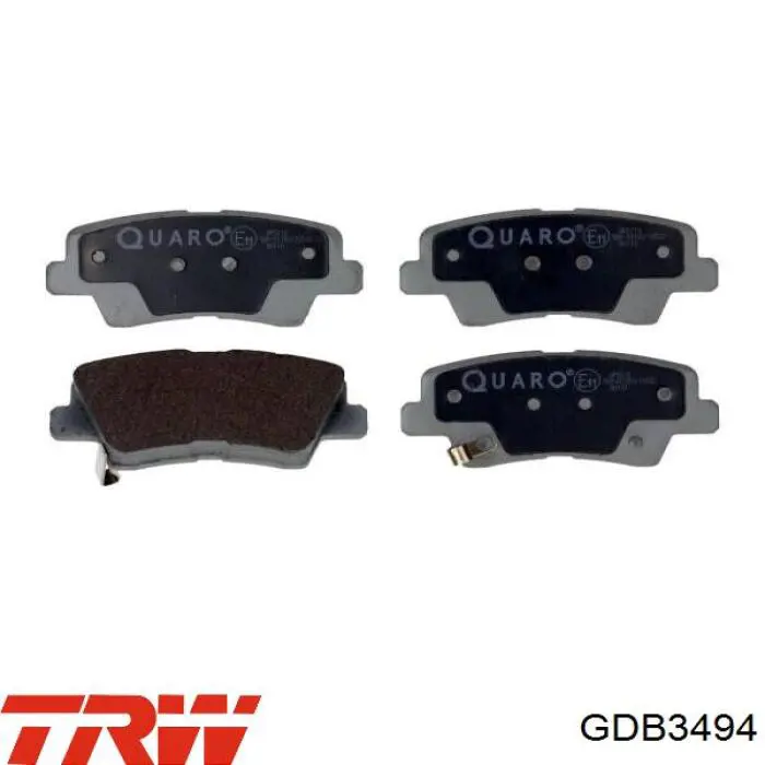 Задние тормозные колодки GDB3494 TRW