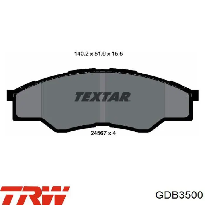 Колодки TRW GDB3500 цена, от 22.83 USD