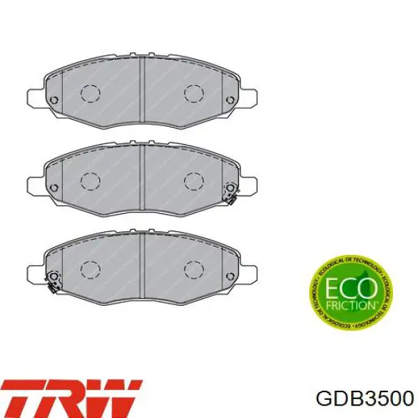 Купить GDB3500 TRW Колодки тормозные