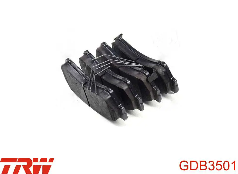 GDB3501 TRW Колодки передние