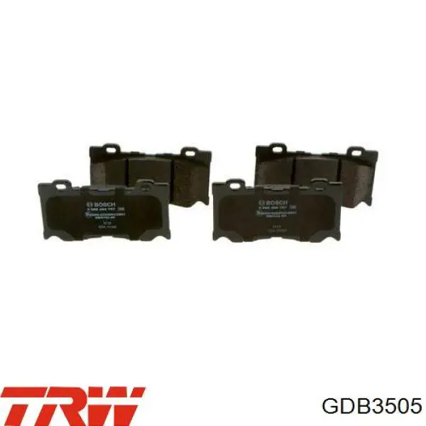 Купить GDB3505 TRW Колодки тормозные