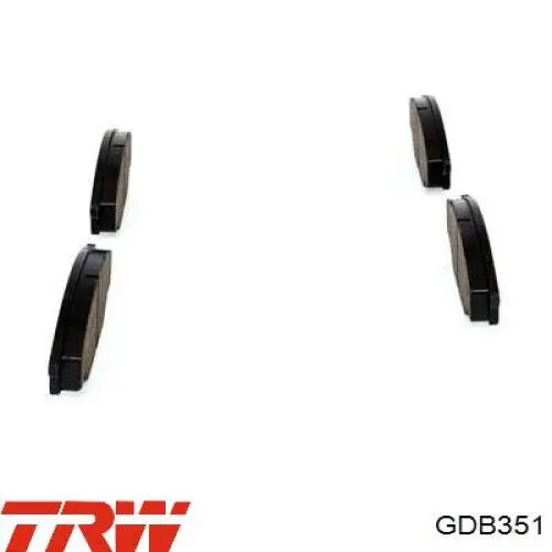 Купить GDB351 TRW Колодки тормозные