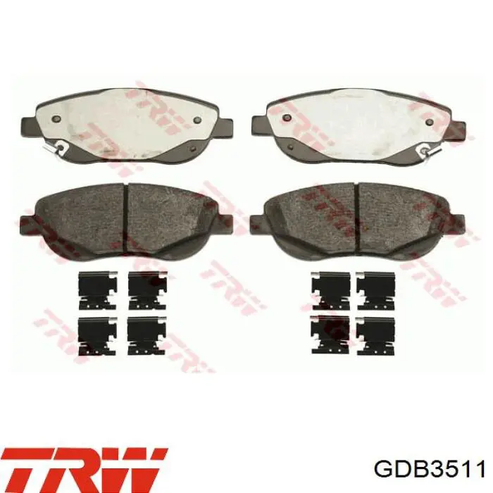 Купить GDB3511 TRW Колодки тормозные