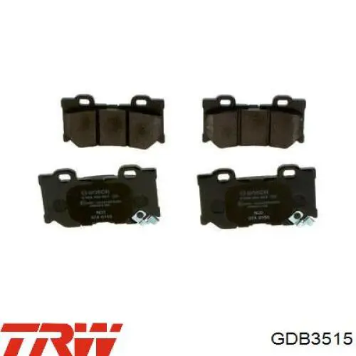 Купить GDB3515 TRW Колодки тормозные задние, дисковые