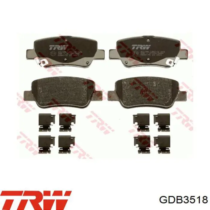 Купить GDB3518 TRW Колодки тормозные