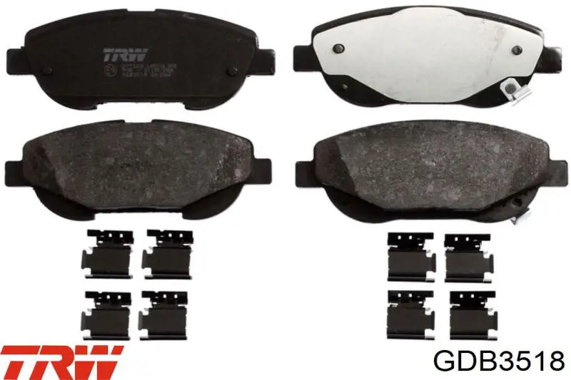 GDB3518 TRW колодки тормозные передние дисковые