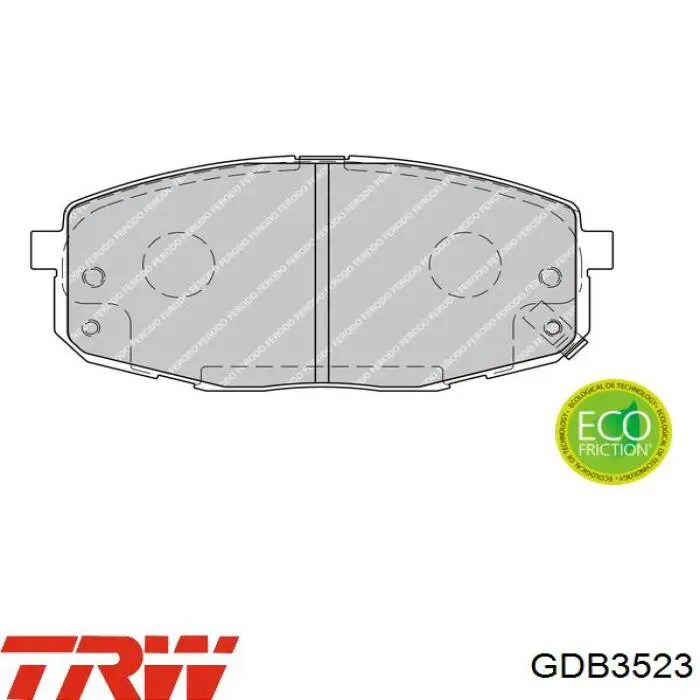 Купить GDB3523 TRW Колодки тормозные