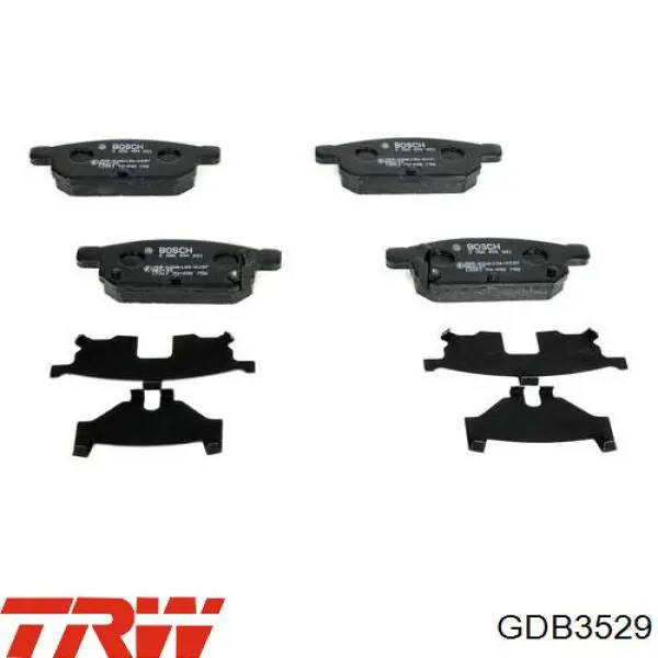 Задние дисковые колодки TRW GDB3529
