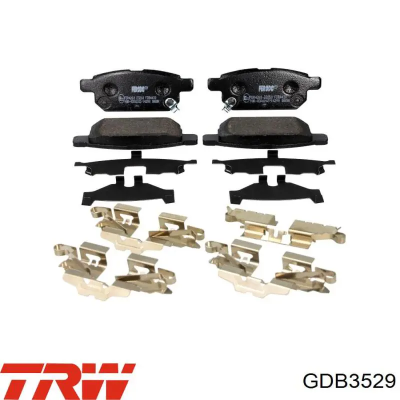 Задние тормозные колодки GDB3529 TRW