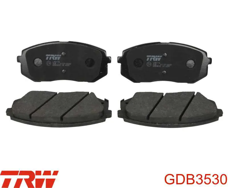 GDB3530 TRW колодки тормозные передние дисковые