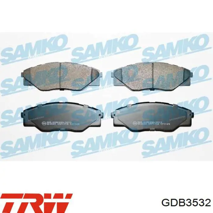 Колодки TRW GDB3532 цена, от 16.47 USD