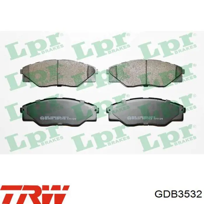 Купить GDB3532 TRW Колодки тормозные