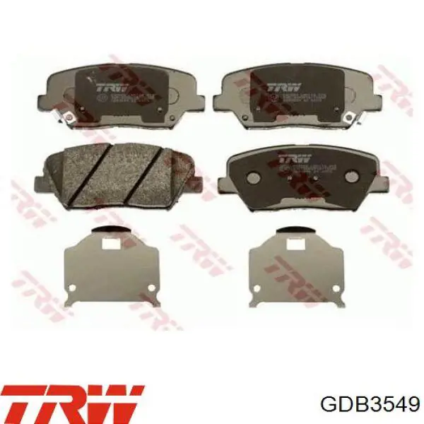 Колодки TRW GDB3549 цена, от 31.08 USD