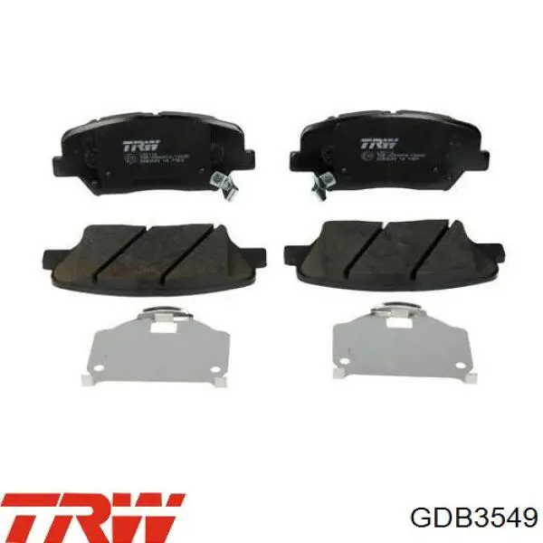 Передние тормозные колодки GDB3549 TRW