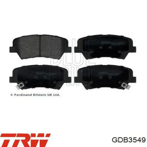 GDB3549 TRW Колодки передние
