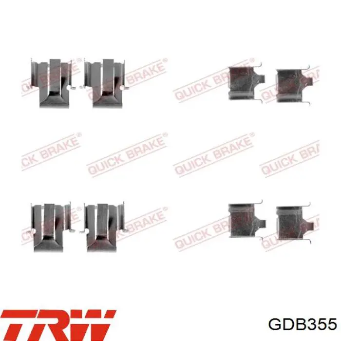 Купить GDB355 TRW Колодки тормозные