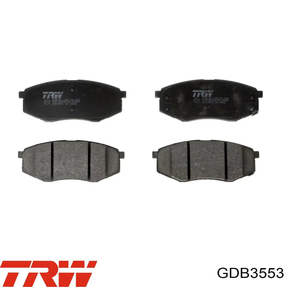 Compre GDB3553 TRW Sapatas do freio dianteiras de disco