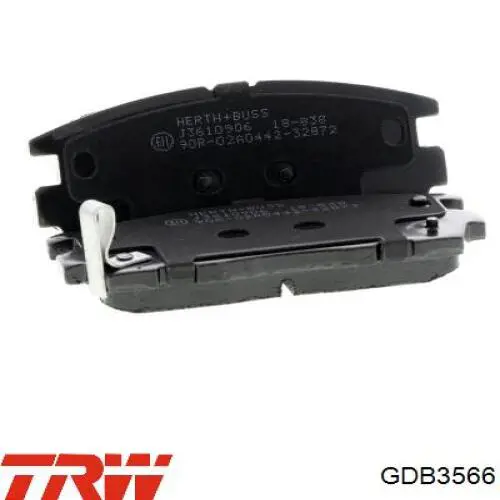 Купить GDB3566 TRW Колодки тормозные задние, дисковые