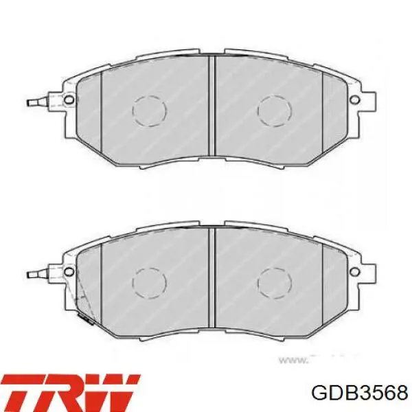 GDB3568 TRW Колодки тормозные дисковые комплект