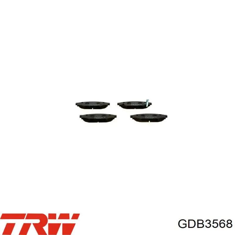 Задние дисковые колодки TRW GDB3568