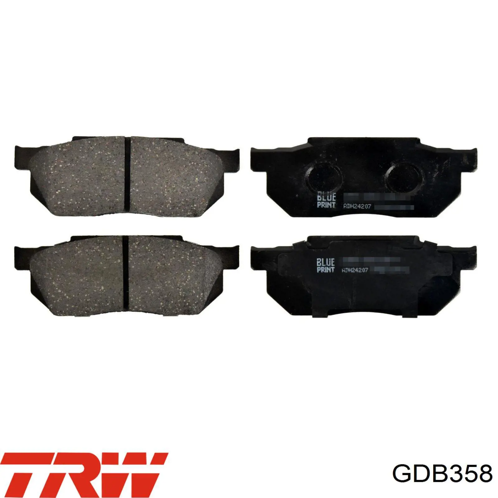 Купить GDB358 TRW Колодки тормозные