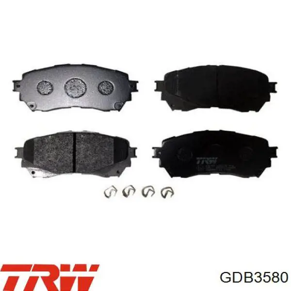 Купить GDB3580 TRW Колодки тормозные