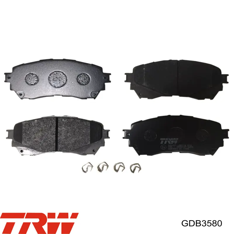 Купить GDB3580 TRW Колодки тормозные