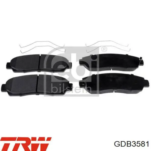 GDB3581 TRW Колодки передние