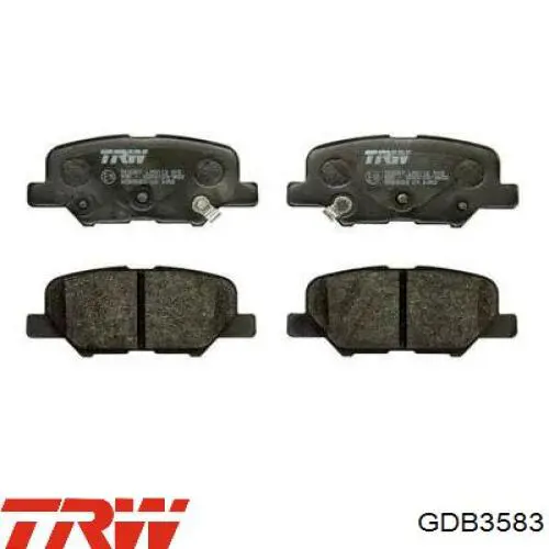 GDB3583 TRW колодки тормозные задние дисковые