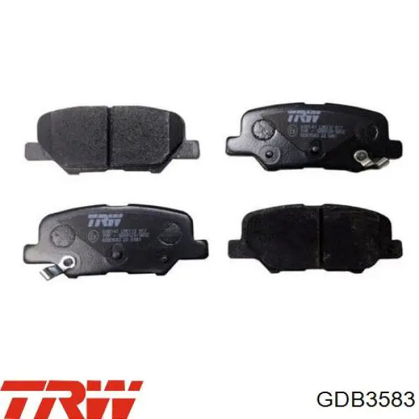Купить GDB3583 TRW Колодки тормозные задние, дисковые
