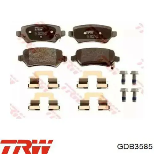 Задние тормозные колодки GDB3585 TRW