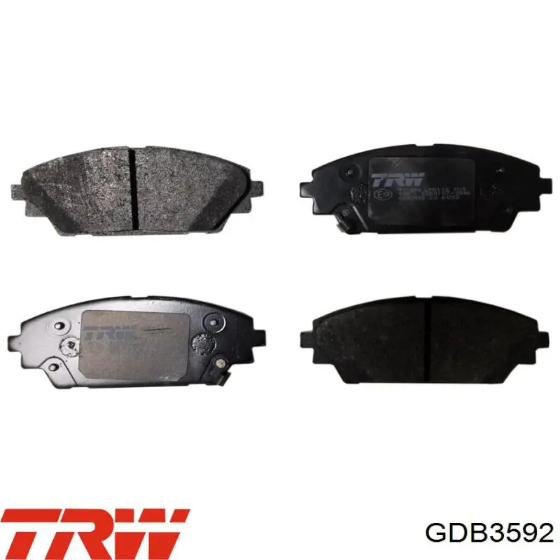 Передние тормозные колодки GDB3592 TRW