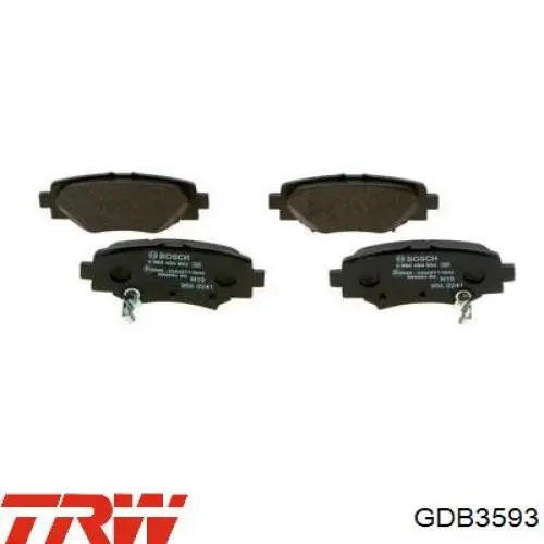 Задние дисковые колодки TRW GDB3593