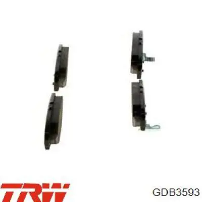 Колодки дисковые  TRW GDB3593 цена, от 31.64 USD