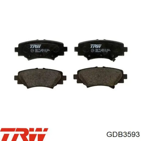 Колодки дисковые  TRW GDB3593 цена, от 31.64 USD