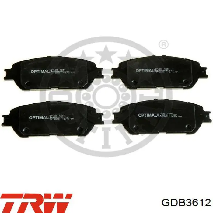Купить GDB3612 TRW Колодки тормозные
