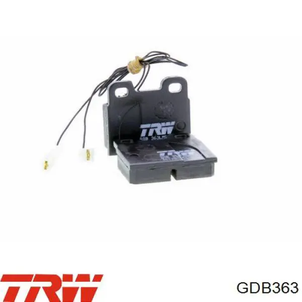 Compre GDB363 TRW Sapatas do freio traseiras de disco