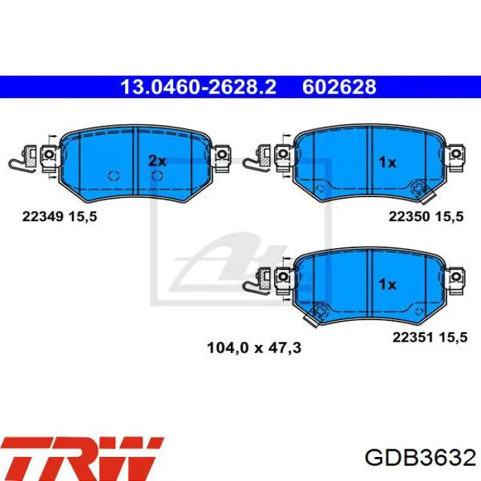 Купить RT1PD32340 Rotinger Колодки тормозные задние, дисковые