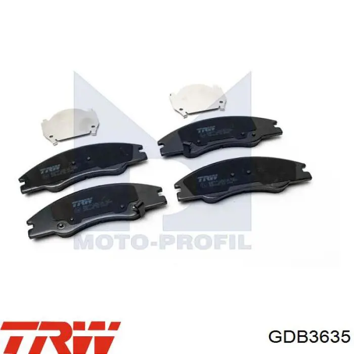 Колодки TRW GDB3635 цена, от 41.10 USD