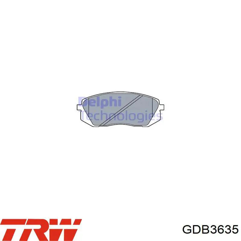 Передние тормозные колодки GDB3635 TRW
