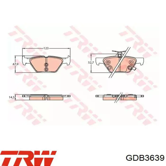 Sapatas do freio traseiras de disco Profit 50005011