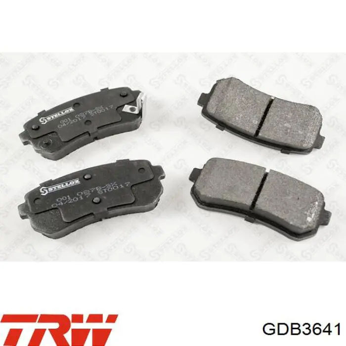 Купить GDB3641 TRW Колодки тормозные задние, дисковые
