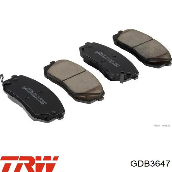 Передние тормозные колодки GDB3647 TRW